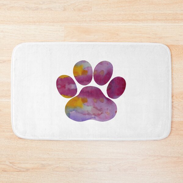 Item preview, Watercolor Paw Print Vibrant Art designed and sold by OlyvieArt.