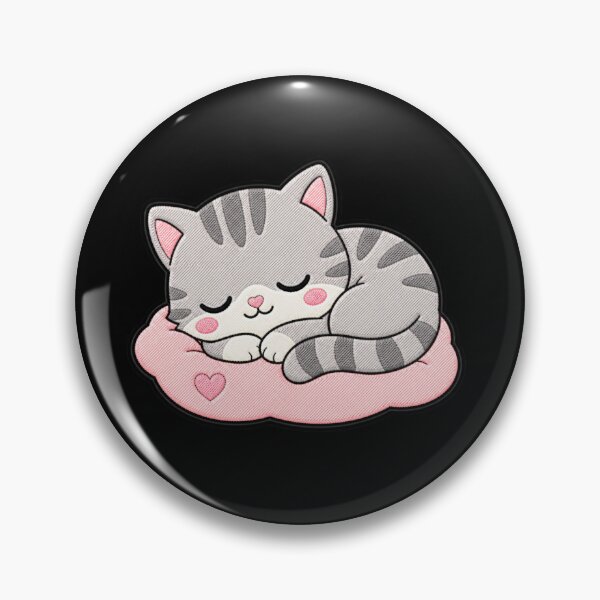 Item preview, Sleepy Kitten Kawaii Cute Cozy Cat Cartoon Sticker designed and sold by ColorSplash123.