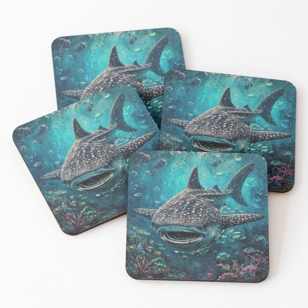 Item preview, Whale Shark Art – Cute Aesthetic Ocean Design | Marine Life Sea Animal Gift designed and sold by Illuministique.
