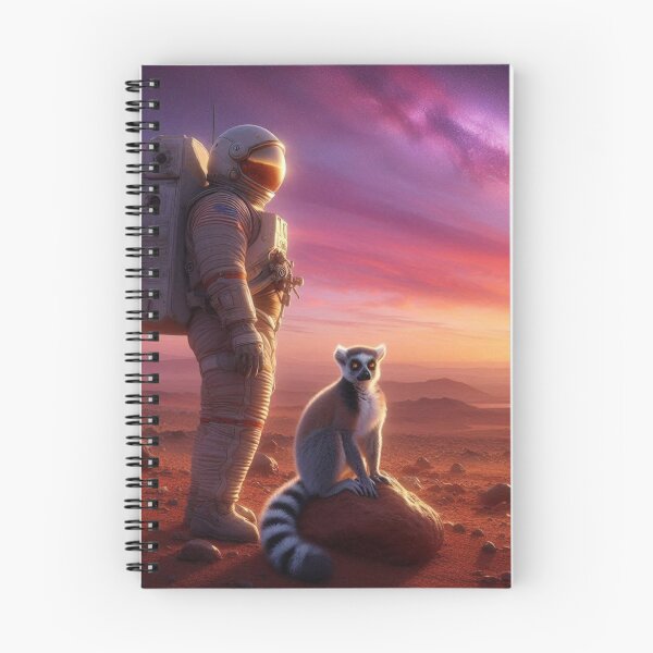 Item preview, Cosmic Encounter – Astronaut and Lemur designed and sold by Dogandesighn.