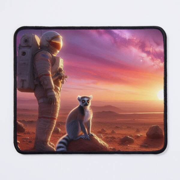 Item preview, Cosmic Encounter – Astronaut and Lemur designed and sold by Dogandesighn.