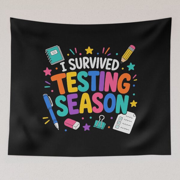 Item preview, I Survived Testing Season School Humor designed and sold by HandicraftArt.