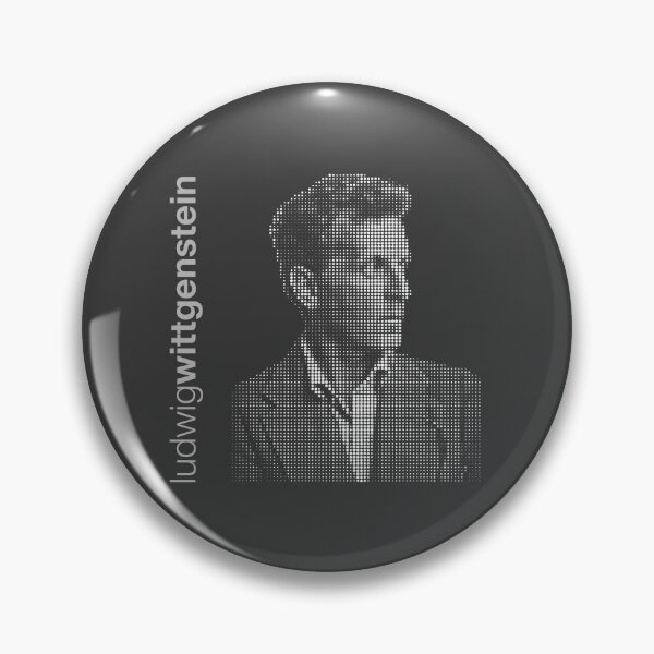 Item preview, Ludwig Wittgenstein halftone poster designed and sold by CMYKStudio.