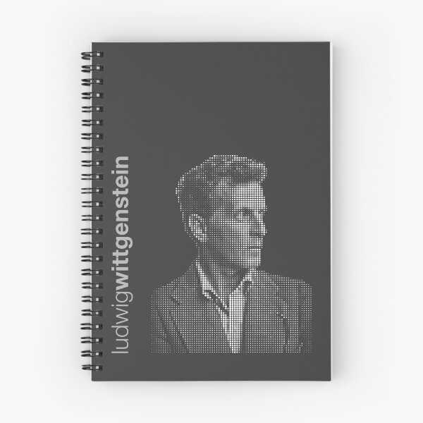 Item preview, Ludwig Wittgenstein halftone poster designed and sold by CMYKStudio.