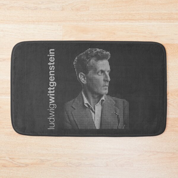 Item preview, Ludwig Wittgenstein halftone poster designed and sold by CMYKStudio.