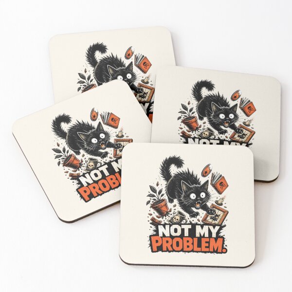 Item preview, Funny Cat Shirt Not My Problem | Sarcastic Cat Tee | Chaos Cat Graphic Shirt | Dark Humor Cat Lover Gift designed and sold by KAYJAY DESIGNS.