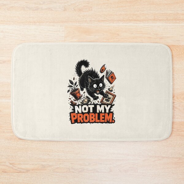Item preview, Funny Cat Shirt Not My Problem | Sarcastic Cat Tee | Chaos Cat Graphic Shirt | Dark Humor Cat Lover Gift designed and sold by KAYJAY DESIGNS.