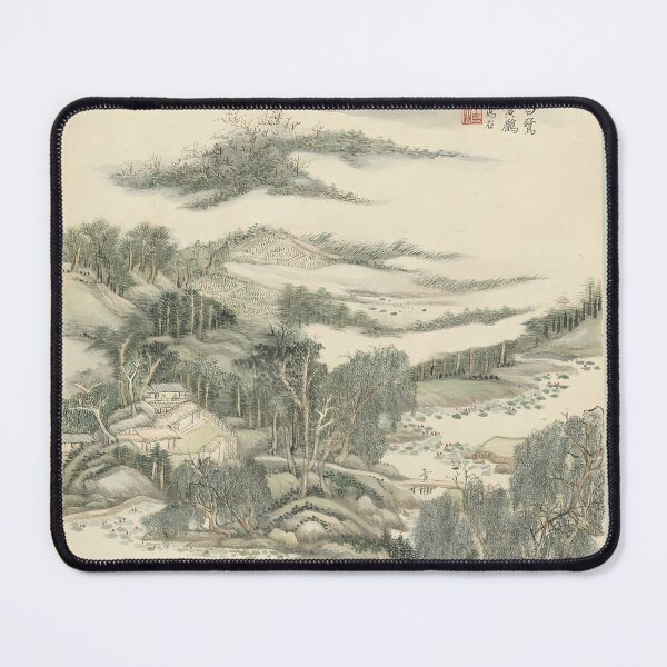 Item preview, mountain field with lotus and willows  designed and sold by Paper & Pine .
