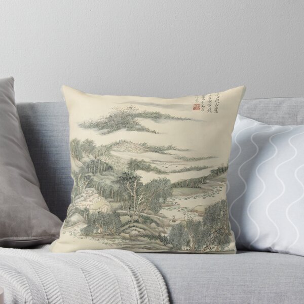 Item preview, mountain field with lotus and willows  designed and sold by Paper & Pine .