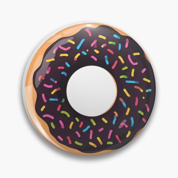 Item preview, chocolate sprinkle donut| cute sweet food illustration designed and sold by insiya-art.