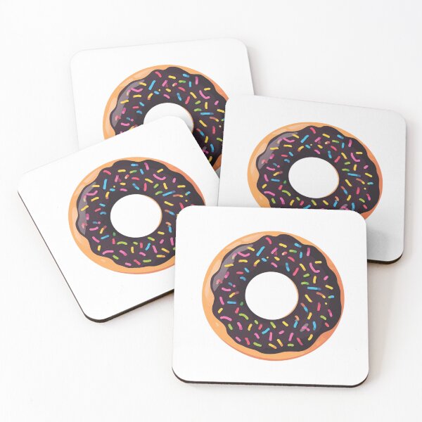 Item preview, chocolate sprinkle donut| cute sweet food illustration designed and sold by insiya-art.