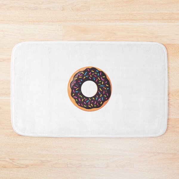 Item preview, chocolate sprinkle donut| cute sweet food illustration designed and sold by insiya-art.