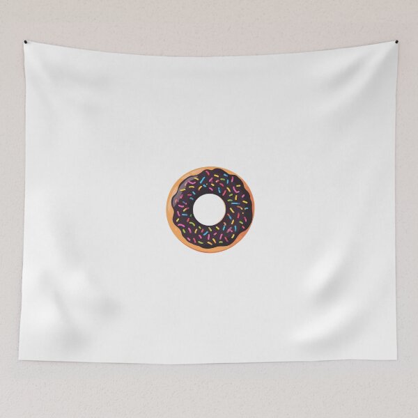 Item preview, chocolate sprinkle donut| cute sweet food illustration designed and sold by insiya-art.