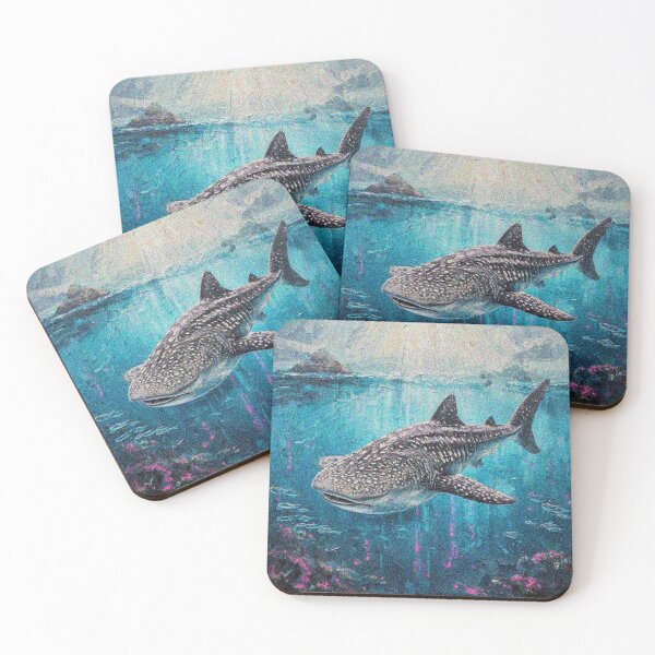 Item preview, Whale Shark Art – Cute Aesthetic Ocean Design | Marine Life Sea Animal Gift designed and sold by Illuministique.
