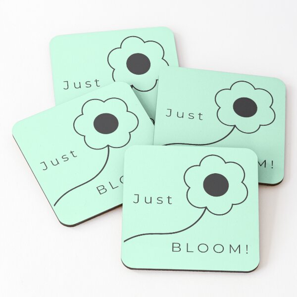 Item preview, Just Bloom! - Minimalist Flower Line Art Poster - Green Blue designed and sold by Très Joli Brothers.