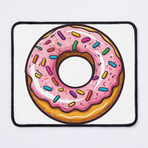 Item preview, Pink Sprinkle Donut | Cute Kawaii Dessert Illustration designed and sold by insiya-art.
