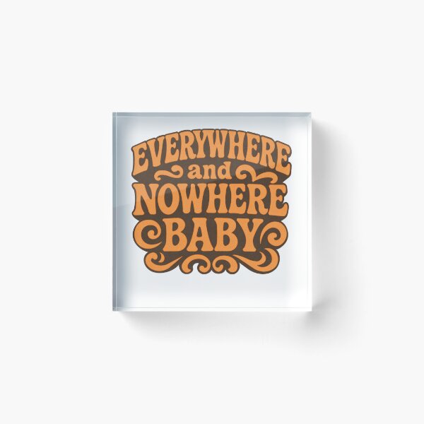Item preview, Everywhere And Nowhere Travel Quote designed and sold by WeAdventured.