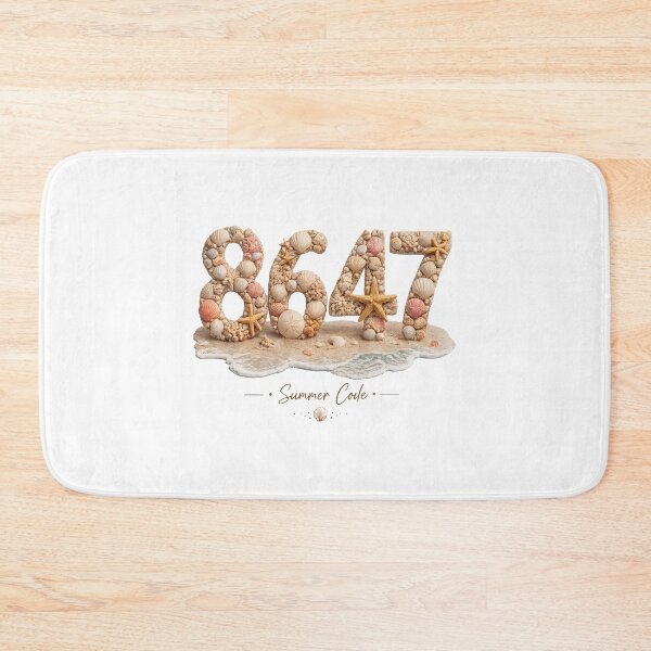 Item preview, 8647 Beach, Seashell Number designed and sold by AtanacioBridget.