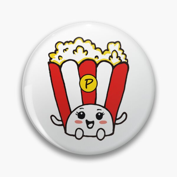 Artikelvorschau, Niedlicher Popcorn-Eimer, Kawaii-Illustration für einen Filmabend entworfen und verkauft von Loopdrawings.