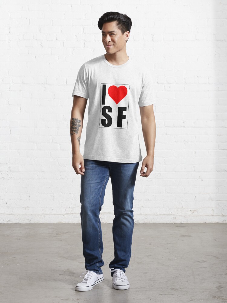 T-SHIRT • I Love SAN FRANCISCO • LOGO PRINTED FRONT OR BACK SIDE