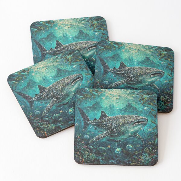 Item preview, Whale Shark Art – Cute Aesthetic Ocean Design | Marine Life Sea Animal Gift designed and sold by Illuministique.