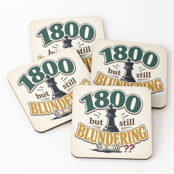 Item preview, 1800 Elo and Still Blundering – Relatable Chess Meme designed and sold by NKEA.