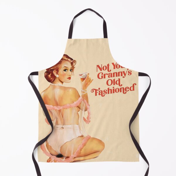Item preview, Poster Not Your Granny's Old Fashioned - Sexy Vintage Pinup Girl In Lingerie Drinking Whiskey Painting designed and sold by tarryHery.