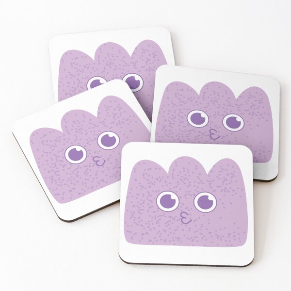 Item preview, Cute Purple Blob Character Design | Kawaii Pastel Cartoon | Adorable Aesthetic Face designed and sold by Umar Danish Arts.