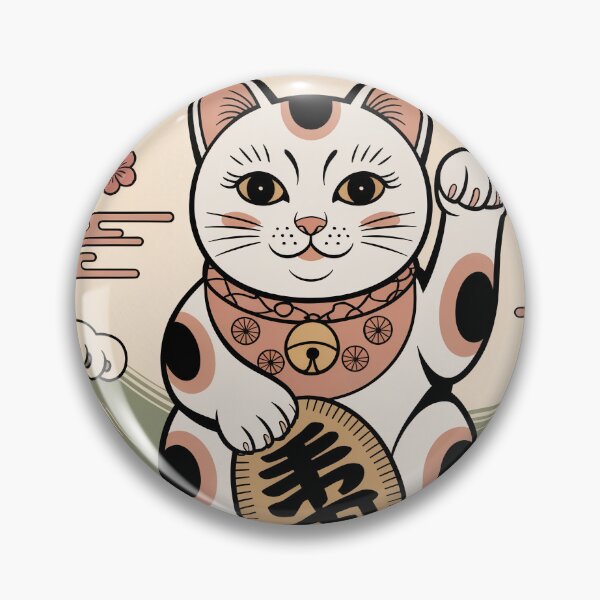 Item preview, Vintage Maneki Neko Lucky Cat  – Japanese Ukiyo-e Style designed and sold by Tamas Das.