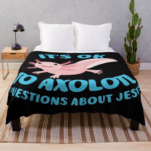 Item preview, Cute Axolotl cartoon Christian Jesus kids design designed and sold by FrogFactory.