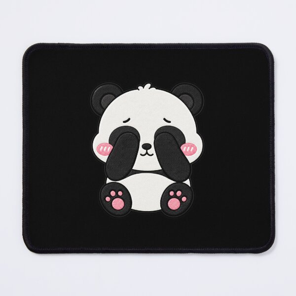 Item preview, Shy Panda Kawaii Cute Blushing Panda Cartoon Sticker designed and sold by ColorSplash123.