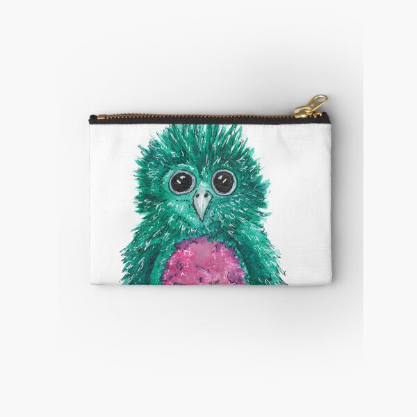 Item preview, Green fluffy bird designed and sold by AussiAllison.