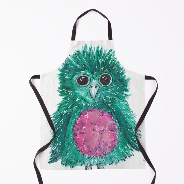 Item preview, Green fluffy bird designed and sold by AussiAllison.