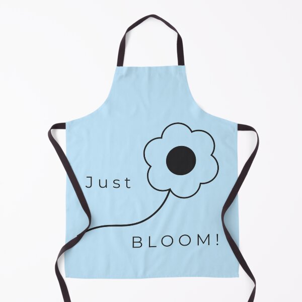 Item preview, Just Bloom! - Minimalist Flower Line Art Poster - Blue designed and sold by Très Joli Brothers.