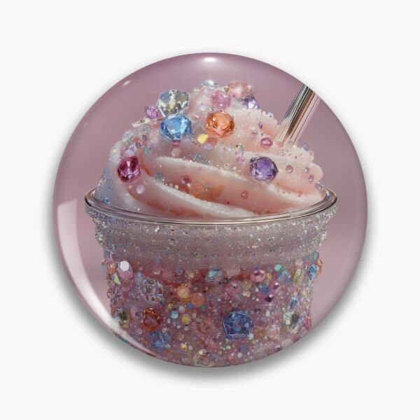 Item preview, Sparkling Pink Drink with Glitzy Gemstone Accents designed and sold by colorful-white.