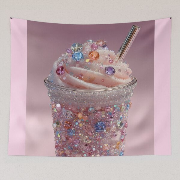 Item preview, Sparkling Pink Drink with Glitzy Gemstone Accents designed and sold by colorful-white.