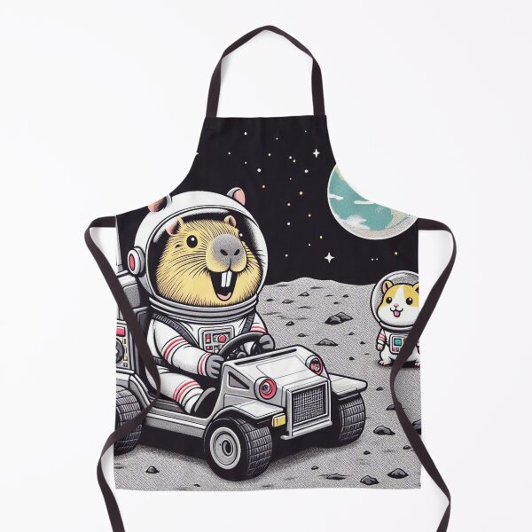 Item preview, Space Adventure – Astronaut Capybara & Hamster designed and sold by Dogandesighn.