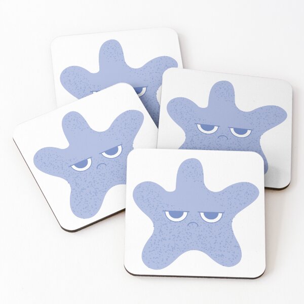 Item preview, Cute Tired Blue Blob Character | Moody Kawaii Cartoon | Funny Low Energy Aesthetic designed and sold by Umar Danish Arts.