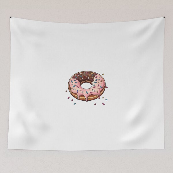 Item preview, dripping donut with sprinkles | cute dessert illustration designed and sold by insiya-art.