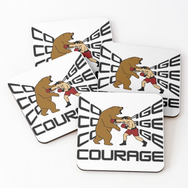 Item preview, Boxer vs Bear Motivational Courage Design designed and sold by JEVANStudio.