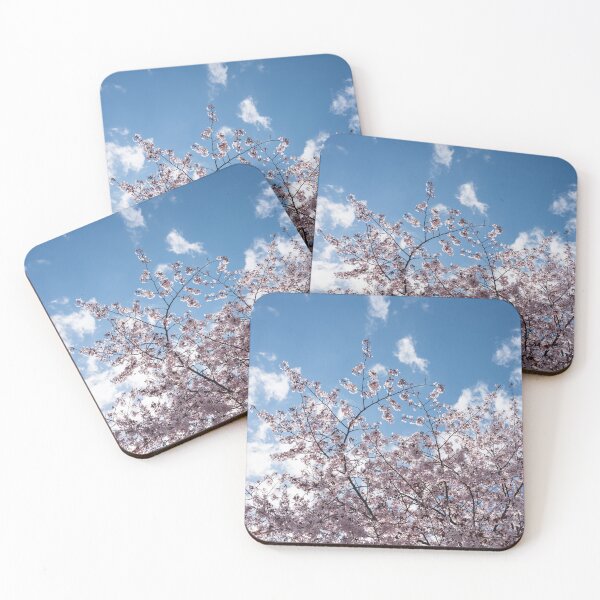 Item preview, Happy Spring Sunshine with Sakura Cherry Blossoms Against the Sky designed and sold by Georgia Mizuleva.