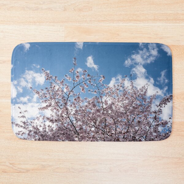 Item preview, Happy Spring Sunshine with Sakura Cherry Blossoms Against the Sky designed and sold by Georgia Mizuleva.