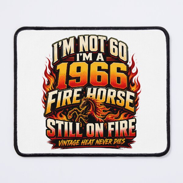 Item preview, I'm Not 60 I'm Fire Horse 1966 - Vintage Retro 60th Birthday Gift designed and sold by avinigav.