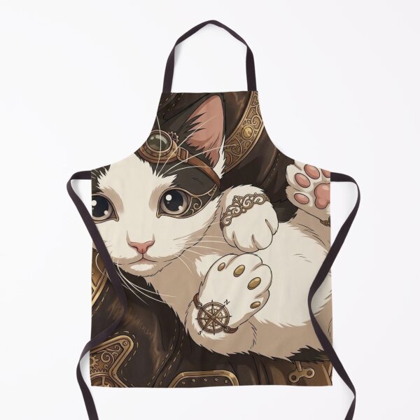 Item preview, Playful Steampunk Kitten on its Back designed and sold by Vyxorea.