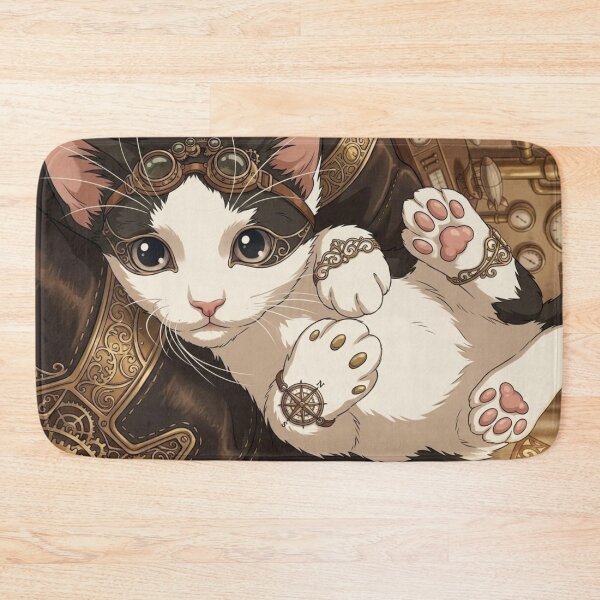Item preview, Playful Steampunk Kitten on its Back designed and sold by Vyxorea.