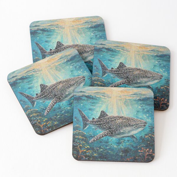 Item preview, Whale Shark Art – Cute Aesthetic Ocean Design | Marine Life Sea Animal Gift designed and sold by Illuministique.