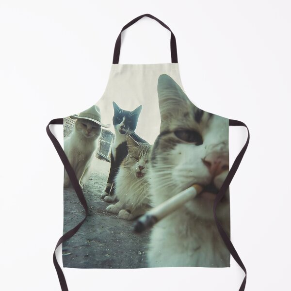Item preview, Poster Smoking Cats Meme Selfie designed and sold by Geraldineromero.