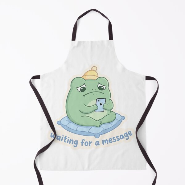 Item preview, Waiting For A Message Frog – Sad Relationship Frog Sticker designed and sold by Elviqus Shop.