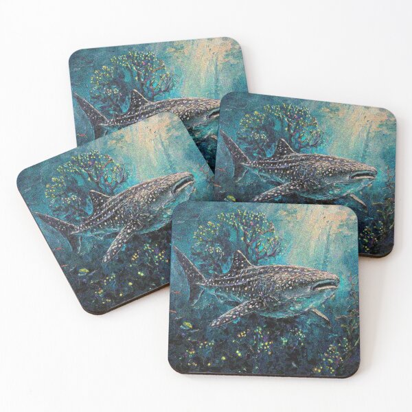 Item preview, Whale Shark Art – Cute Aesthetic Ocean Design | Marine Life Sea Animal Gift designed and sold by Illuministique.