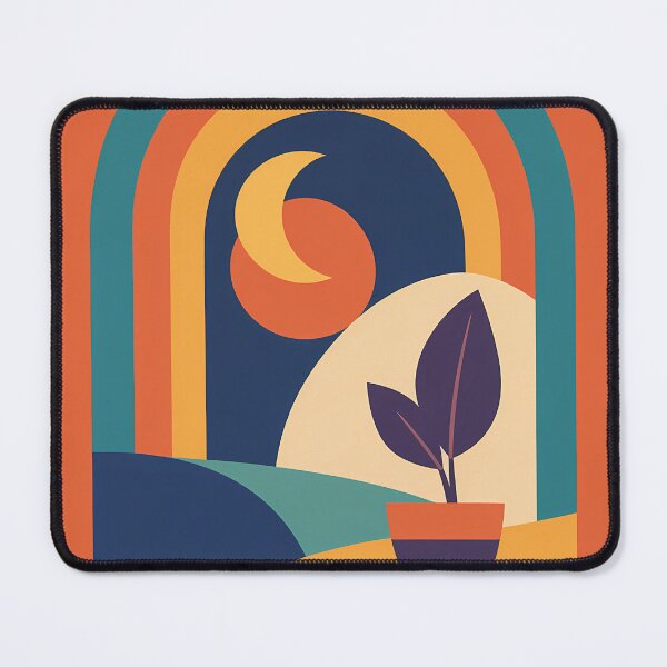 Item preview, Minimal Arch Plant Scene with Crescent Moon designed and sold by InkSmithery.
